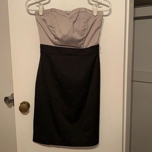 H&M Two-tone Strapless Dress